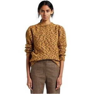 LEON & HARPER Leopard Mohair and Merino Matte Sweater